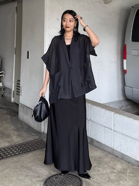 「Lui's（ルイス）のアイテム（ジャケット/アウター）」を使った、miuさん（レディース・158cm）の春コーディネート