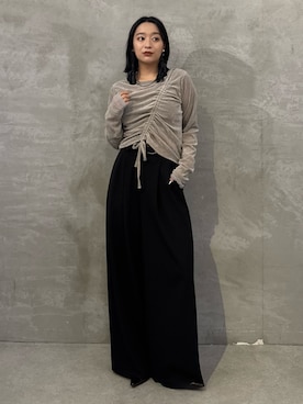 「Lui's（ルイス）のアイテム」を使った、miuさん（レディース・158cm）の秋コーディネート