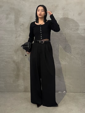 「Lui's（ルイス）のアイテム（バッグ）」を使った、miuさん（レディース・158cm）の秋コーディネート