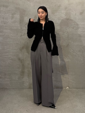 「Lui's（ルイス）のアイテム（パンツ）」を使った、miuさん（レディース・158cm）の春コーディネート