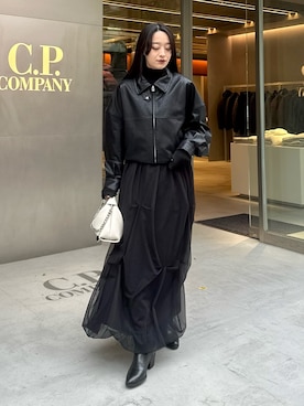 「秋服」｜「アイテム（ブルゾン）」を使った、miuさん（レディース・158cm）の秋コーディネート