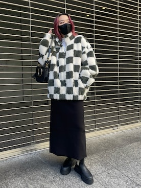 「Lui's（ルイス）のアイテム（ブルゾン）」を使った、miuさん（レディース・158cm）の秋コーディネート