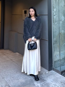 「アイテム（ネックレス）」を使った、miuさん（レディース・158cm）の夏コーディネート