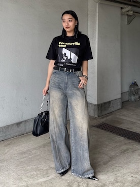 「Lui's（ルイス）のアイテム（パンツ）」を使った、miuさん（レディース・158cm）の春コーディネート