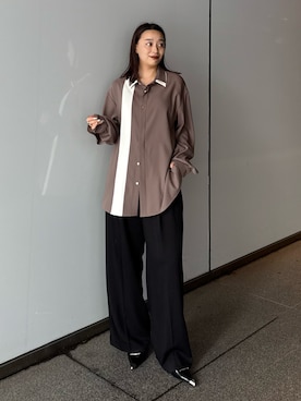「CULLNI（クルニ）のアイテム」を使った、miuさん（レディース・158cm）の夏コーディネート