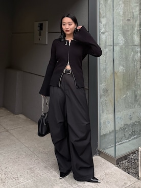 「Lui's（ルイス）のアイテム（バッグ）」を使った、miuさん（レディース・158cm）の春コーディネート