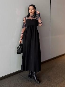 「Lui's（ルイス）のアイテム（ワンピース/ドレス）」を使った、miuさん（レディース・158cm）の春コーディネート