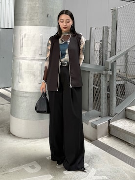 「アイテム（その他アウター）」を使った、miuさん（レディース・158cm）の秋コーディネート