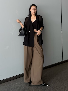 「Lui's（ルイス）のアイテム（ジャケット/アウター）」を使った、miuさん（レディース・158cm）の春コーディネート