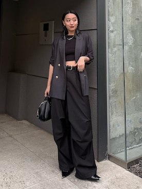 「Lui's（ルイス）のアイテム（バッグ）」を使った、miuさん（レディース・158cm）の春コーディネート