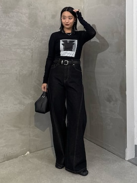 「Lui's（ルイス）のアイテム（バッグ）」を使った、miuさん（レディース・158cm）の冬コーディネート