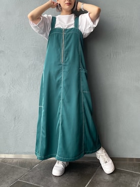 「Lui's（ルイス）のアイテム（ワンピース/ドレス）」を使った、miuさん（レディース・158cm）の夏コーディネート