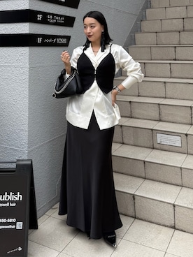 「Lui's（ルイス）のアイテム」を使った、miuさん（レディース・158cm）の春コーディネート