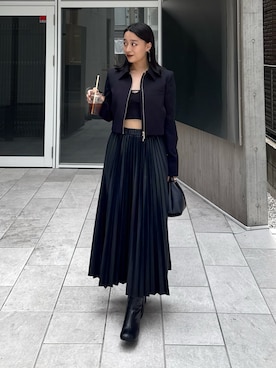 「アイテム（ブーツ）」を使った、miuさん（レディース・158cm）の夏コーディネート