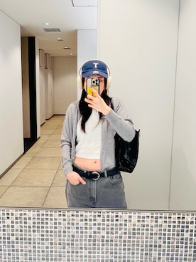 「腰パン」｜@silikoaさん（レディース・167cm）の冬コーディネート