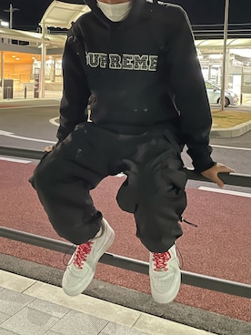 「G.O.C（ジーオーシー）のアイテム（カーゴパンツ）」を使った、takumasiiさん（メンズ・170cm）の冬コーディネート