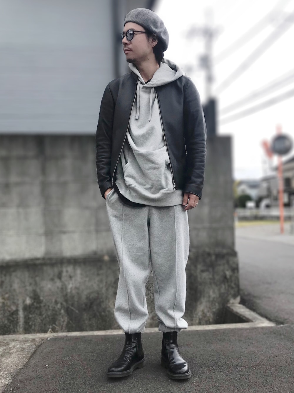 LIDNM（リドム）の「LAMB LEATHER SINGLE RIDERS（ライダース