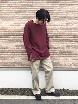 「TO（トゥ）のアイテム（財布/小物）」を使った、munikunさん（メンズ・168cm）の秋コーディネート