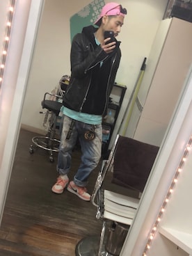 「EKAM（エカム）のアイテム」を使った、tkc18さん（メンズ・173cm）の冬コーディネート