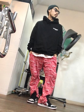 「CONVERSE TOKYO（コンバーストウキョウ）のアイテム（帽子）」を使った、tkc18さん（メンズ・173cm）の冬コーディネート