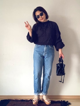 森本さん（レディース・163cm）の夏コーディネート