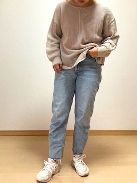 「une nana cool（ウンナナクール）のアイテム」を使った、森本さん（レディース・163cm）の秋コーディネート