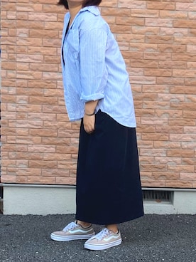 「ぽっちゃり、夏」｜「アイテム（ワンピース/ドレス）」を使った、森本さん（レディース・163cm）の夏コーディネート