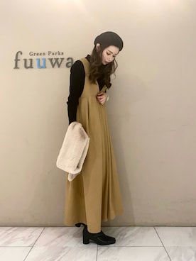 「Petit fleur（プチフルール）のアイテム」を使った、sumiさん（レディース・161cm）の冬コーディネート