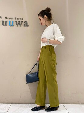 「ピスタチオ」｜「アイテム（パンプス）」を使った、sumiさん（レディース・161cm）の秋コーディネート