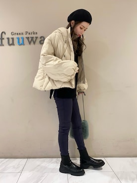 「Petit fleur（プチフルール）のアイテム」を使った、sumiさん（レディース・161cm）の冬コーディネート