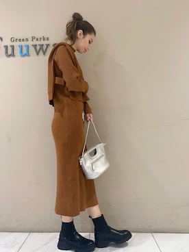 「armonia（アルモニーア）のアイテム」を使った、sumiさん（レディース・161cm）の秋コーディネート