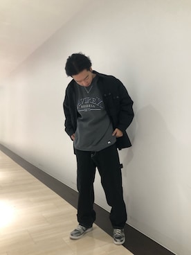 「アパレルスタッフ」｜「アイテム（スウェット）」を使った、kujinさん（メンズ・172cm）の秋コーディネート