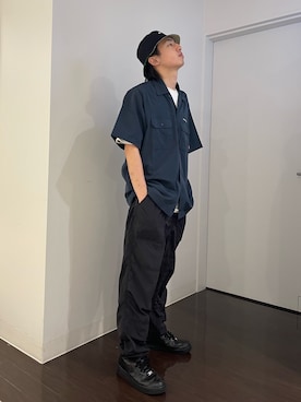 「アパレルスタッフ」｜「アイテム（帽子）」を使った、kujinさん（メンズ・172cm）の春コーディネート