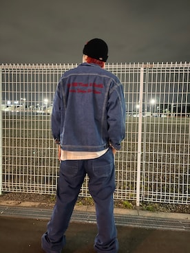 「アパレルスタッフ」｜「アイテム（ニットキャップ/ビーニー）」を使った、kujinさん（メンズ・172cm）の冬コーディネート
