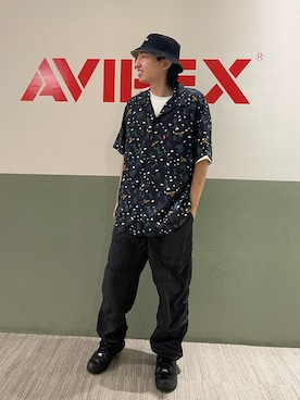 「アパレルスタッフ」｜「アイテム（帽子）」を使った、kujinさん（メンズ・172cm）の春コーディネート
