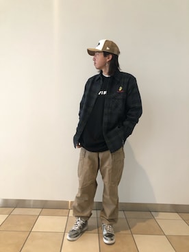 「AVIREX（アヴィレックス）のアイテム（アクセサリー）」を使った、kujinさん（メンズ・172cm）の秋コーディネート