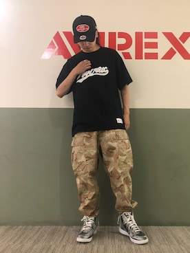 「AVIREX（アヴィレックス）のアイテム（アクセサリー）」を使った、kujinさん（メンズ・172cm）の夏コーディネート