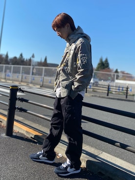 「アパレルスタッフ」｜「アイテム（MA-1）」を使った、kujinさん（メンズ・172cm）の冬コーディネート