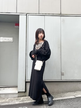 「Kastane（カスタネ）の【SETアイテム】クロップドカーディガン×ワンピースSET（ワンピース）」を使った、Ayumi  Furuyaさん（レディース・160cm）の秋コーディネート