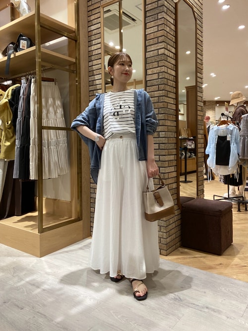 落ち感フレアパンツ