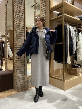 「アイテム（ワンピース/ドレス）」を使った、マユリさん（レディース・161cm・30代）の秋コーディネート