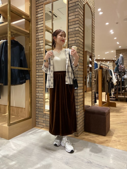 前後2WAY5分袖キーネックリブニット