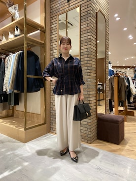 マユリさん（骨格ナチュラル・レディース・161cm）の秋コーディネート