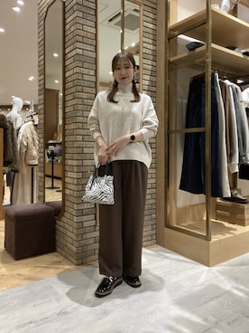 「Chez toi（シェトワ）のアイテム」を使った、マユリさん（レディース・161cm）の秋コーディネート