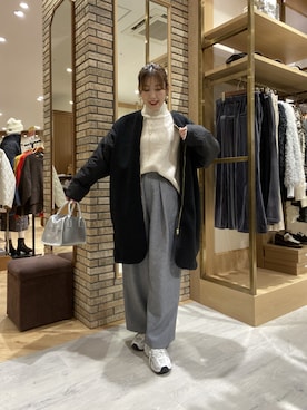 「アイテム（その他アウター）」を使った、マユリさん（レディース・161cm）の秋コーディネート