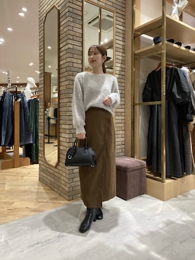 「アイテム（スカート）」を使った、マユリさん（レディース・161cm・30代）の秋コーディネート