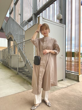 「ショルダーポーチ」｜マユリさん（レディース・161cm）の秋コーディネート