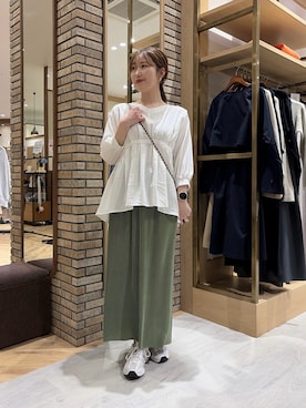 「Chez toi（シェトワ）のアイテム」を使った、マユリさん（レディース・161cm）の春コーディネート