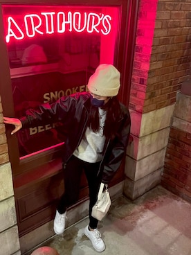 「ellesse（エレッセ）のアイテム（帽子）」を使った、nonさん（レディース・164cm）の秋コーディネート