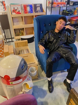 「menswear」｜「アイテム（ブーツ）」を使った、Ethan Chuさん（メンズ・172cm）の秋コーディネート